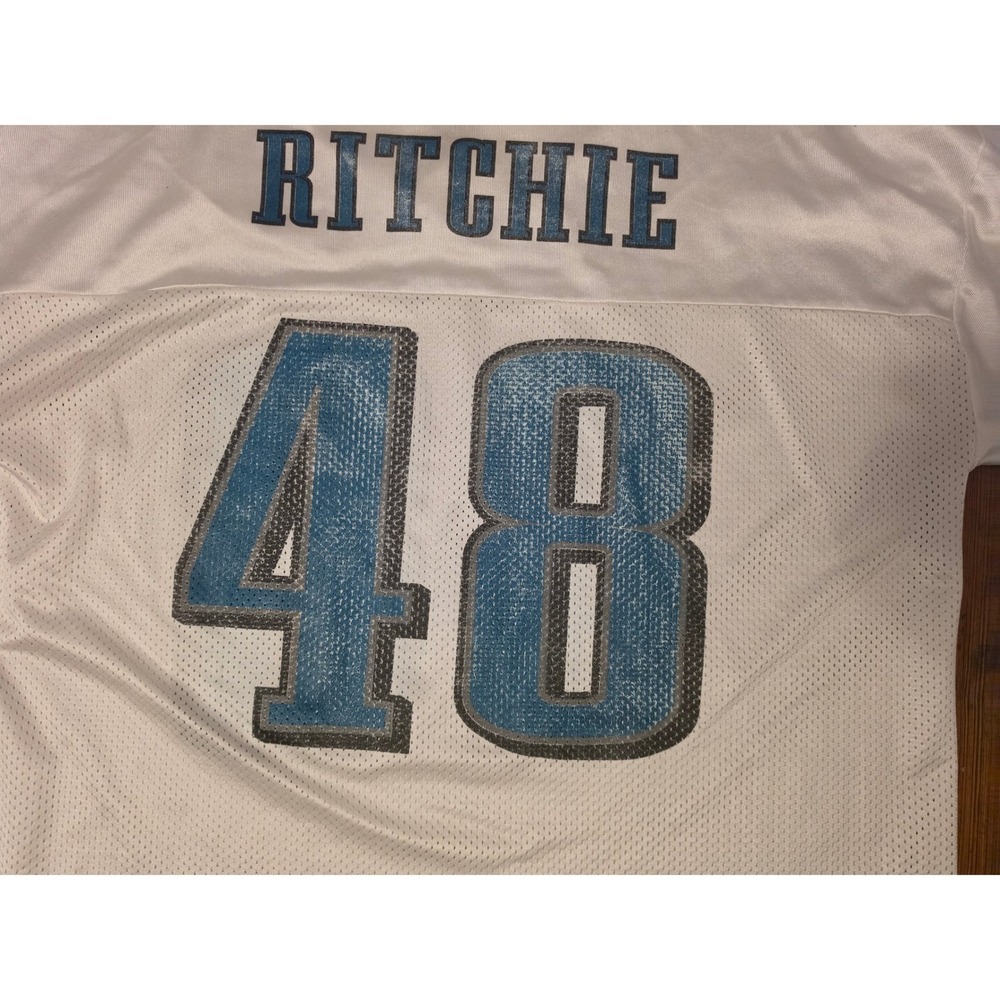 Mens Reebok Philadelphia Eagles Jon Ritchie 48 NFL Jersey White XL Mesh 2000s - Picture 7 of 7